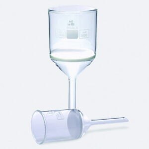 Filter funnels, borosilicate glass