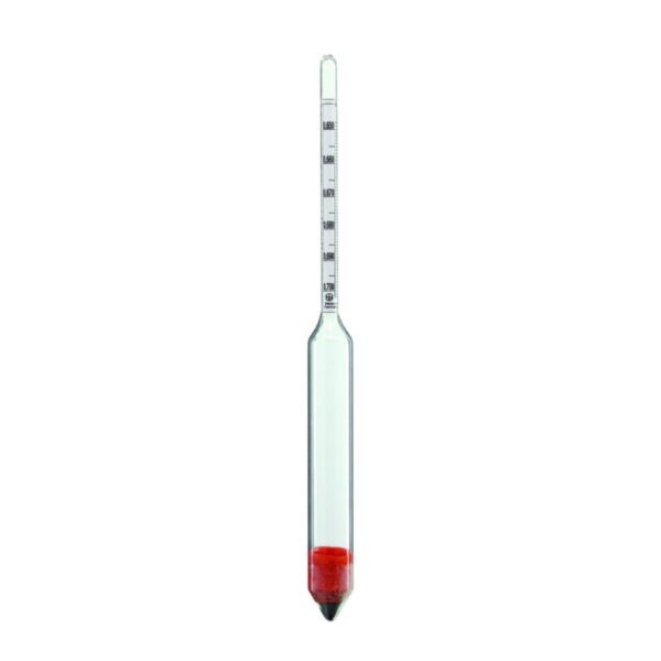 Hydrometers, relative density, without thermometer