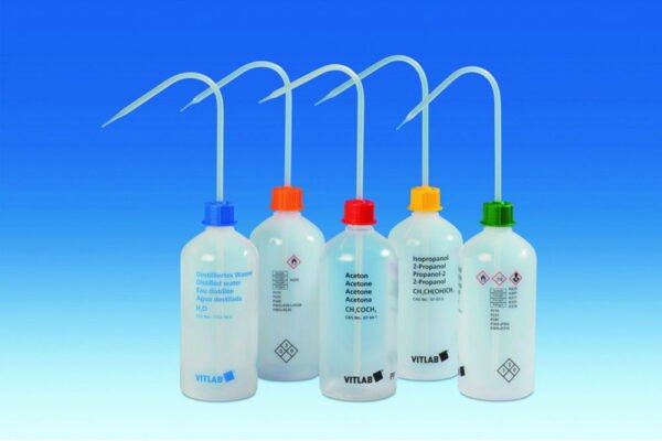 VITsafe™ Safety wash bottles, narrow neck, PP/LDPE