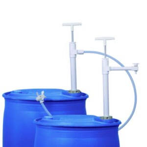 Barrel pump, PTFE, with discharge hose