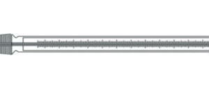 Precision ground thermometer, enclosed-scale type