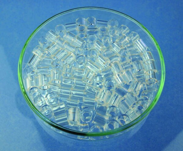 Raschig rings, glass