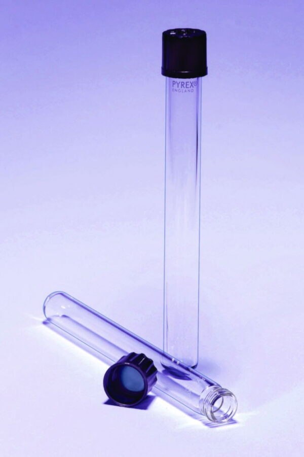 Culture tubes, Pyrex®, with caps