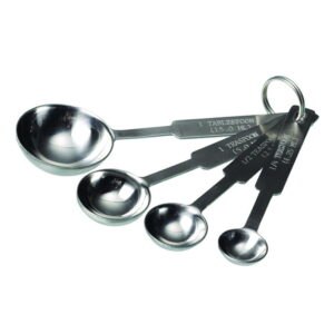 Measuring spoon set, stainless steel