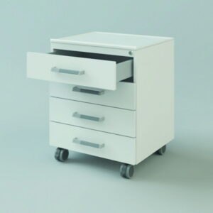 Mobile underbench cabinets 3 drawers, lockable
