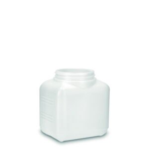 Square bottles, wide-neck, HDPE