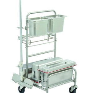 Cleaning trolleys Clino® CR4 EM-GMP, stainless steel