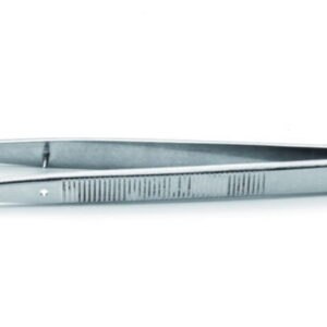 Forceps, stainless steel, anti-magnetic, anti-acid, with guide-pin