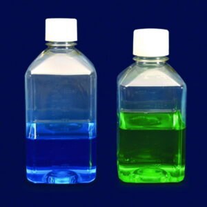 Square Media Bottles, PET, sterile