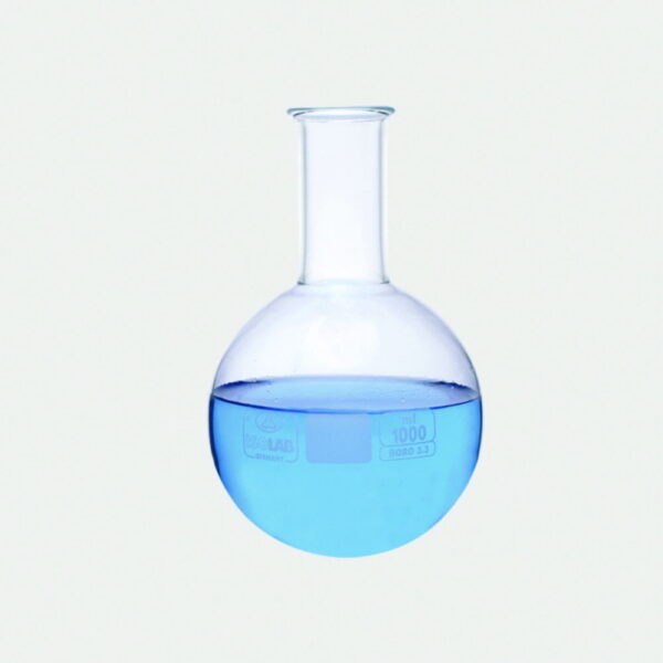 Round bottom flasks, borosilicate glass 3.3