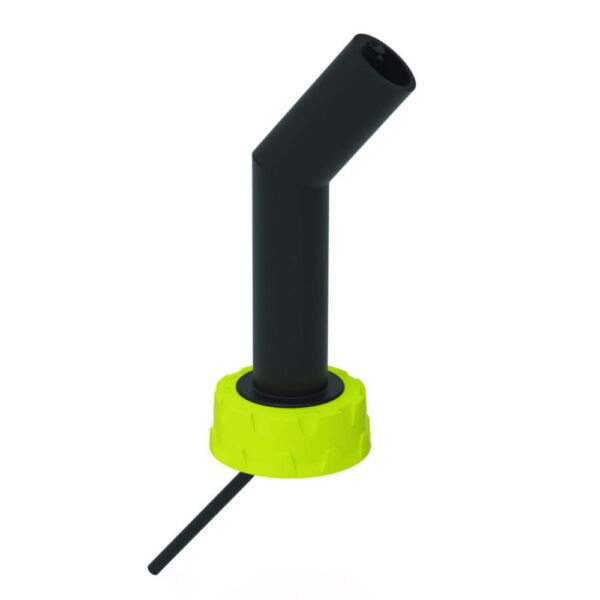 Spouts for canisters, rigid design, electrostatic conductive