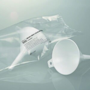 Disposable funnels, PS, white