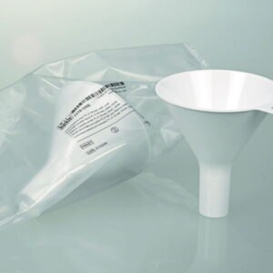 Disposable powder funnels, PS, white