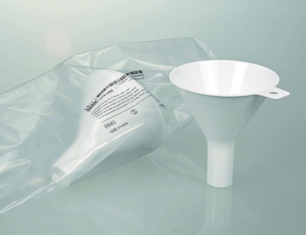 Disposable powder funnels, PS, white