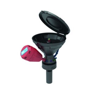 Universal Waste Hub, electrostatic conductive, with mechanical level control