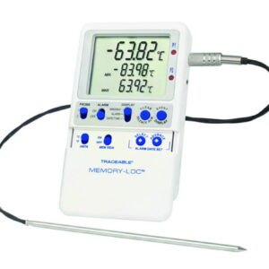 Temperature data logger Traceable® Memory-Loc™, with 1 insertion probe