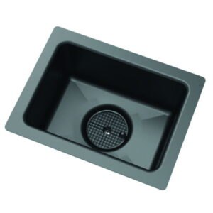 Lab sink with drain, HDPE, electrostatic conductive