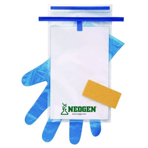 Sampling bag with hydrated-Sponge with Neutralizing Buffer and 2 gloves
