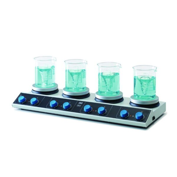 Multi-position magnetic stirrer with heating AM 4