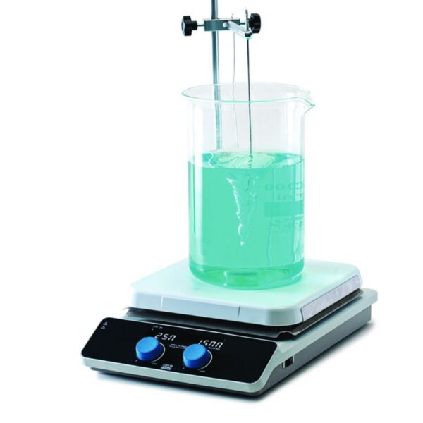 Magnetic stirrer with heating AREC 10 Digital set, with temperature probe, rod, clamp