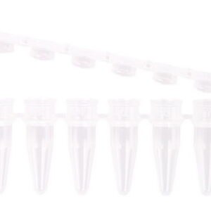 LLG-PCR tubes, PP, strips of 8 with seperate cap strips