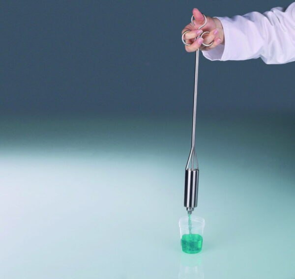 Liquid-Sampler, single hand operation, stainless steel V4A (1.4404), open with thumb