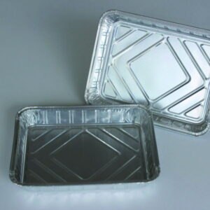 Aluminium containers, square