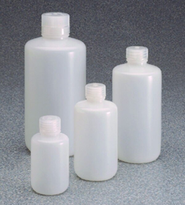 Narrow-mouth Bottles Nalgene™ with Low Particle Content Type 382099, PassPort IP2, HDPE, with screw cap, PP