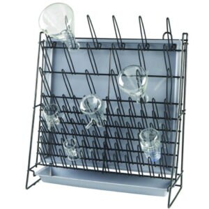 Draining racks, HDPE-coated steel wire