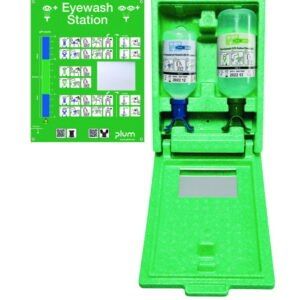 Eyewash Emergency Station, Wall-Mounting with DUO eye wash bottle