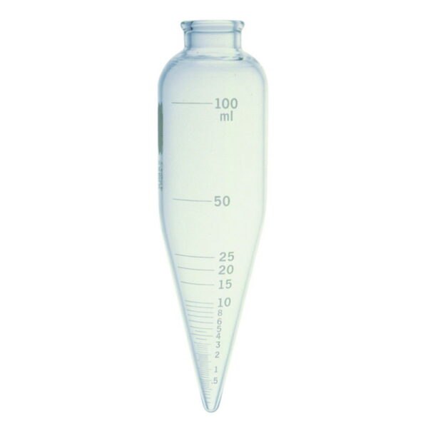 ASTM centrifuge tubes, 6", short cone, oil, boro 3.3