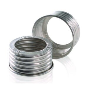 Screw caps GL45, aluminium, with opening