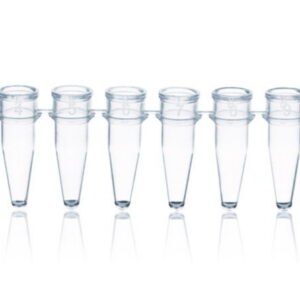 PCR tubes strips of 12, PP, without caps