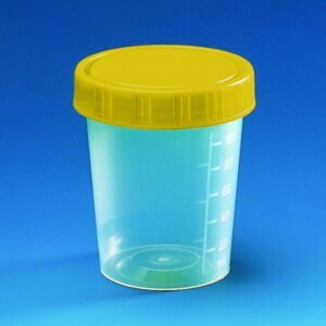 Multi-purpose beakers, PP, with screw cap, PE, y-steril