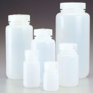 Wide mouth bottles Nalgene™, LDPE, with screw cap, PP