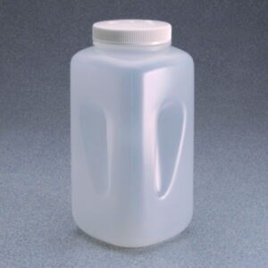 Square bottles, wide mouth Nalgene™, PPCO, with screw cap, PP