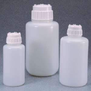 Wide mouth bottles Nalgene™, HDPE, with closure, PP