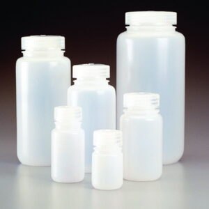 Wide-mouth bottle Nalgene™ Economy, HDPE, with screw cap, PP