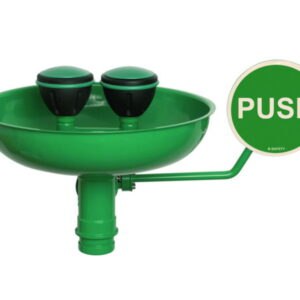 Safety Eye Showers with two shower heads, with bowl, for surface mounting