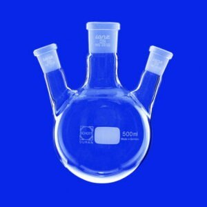 Three-neck round-bottom flasks, side necks angled, DURAN®