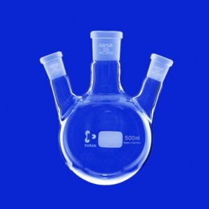 Three-neck round-bottom flasks, side necks angled, DURAN®
