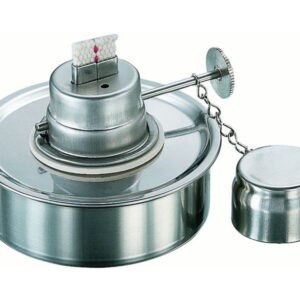 Spirit burner, 18/10 steel