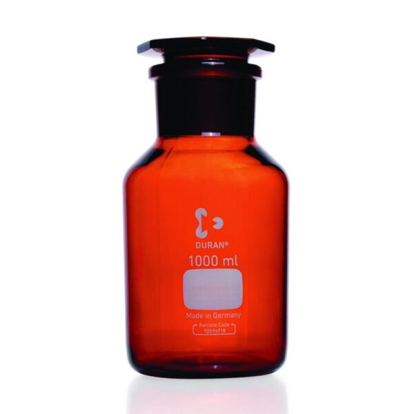 Wide-mouth reagent bottles, DURAN®, amber