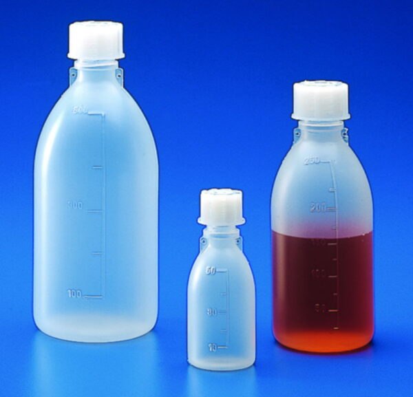 Narrow-mouth bottles, PP, graduated
