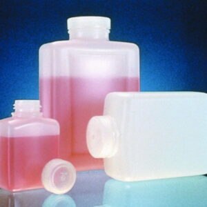 Square bottles Nalgene™ Type 2007, HDPE, with PP screw cap
