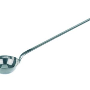 Ladle scoops, flat handle, 18/10 steel
