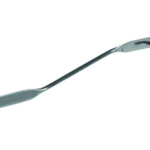 Double-ended spatulas, 18/10 steel, bent