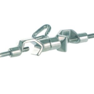 Swivelling bosshead, 18/10 steel, angle 0 to 360°