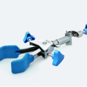 Two prong clamps, cast steel, with swivel mechanism