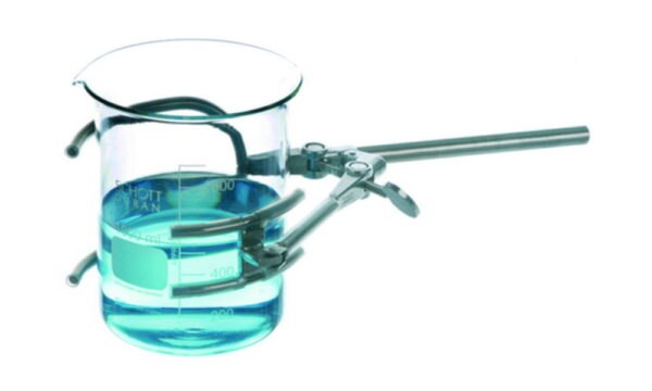 Beaker and flask clamp, 18/10 steel